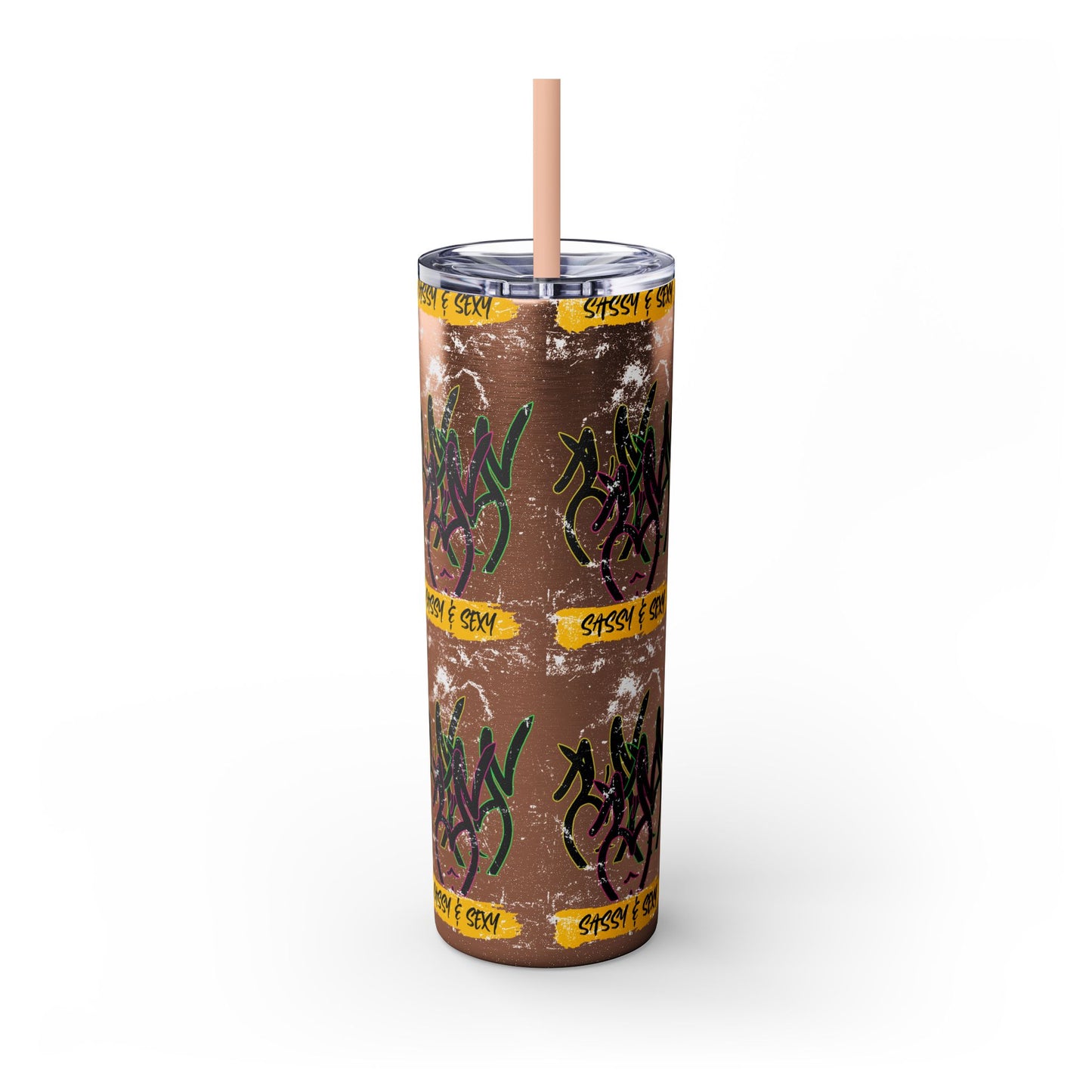 Sassy & Sexy Skinny Tumbler with Straw, 20oz