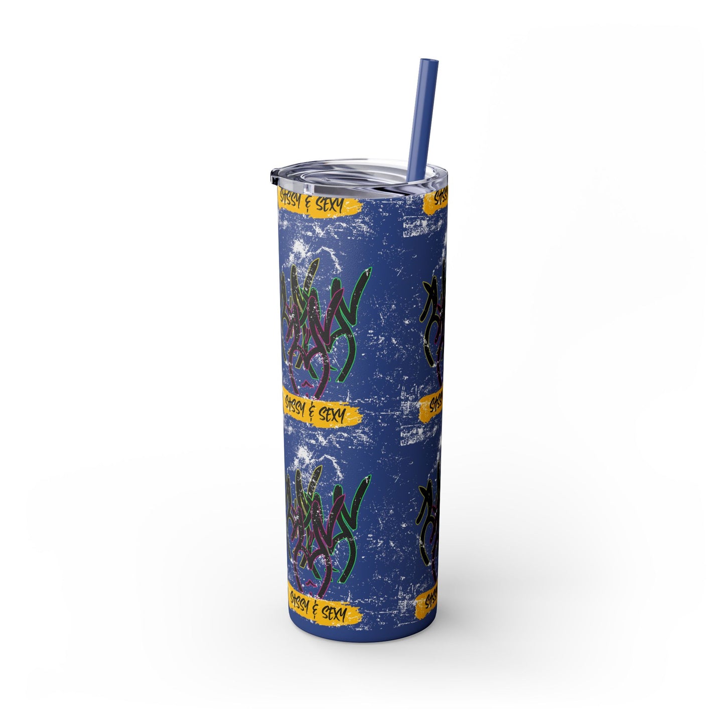 Sassy & Sexy Skinny Tumbler with Straw, 20oz