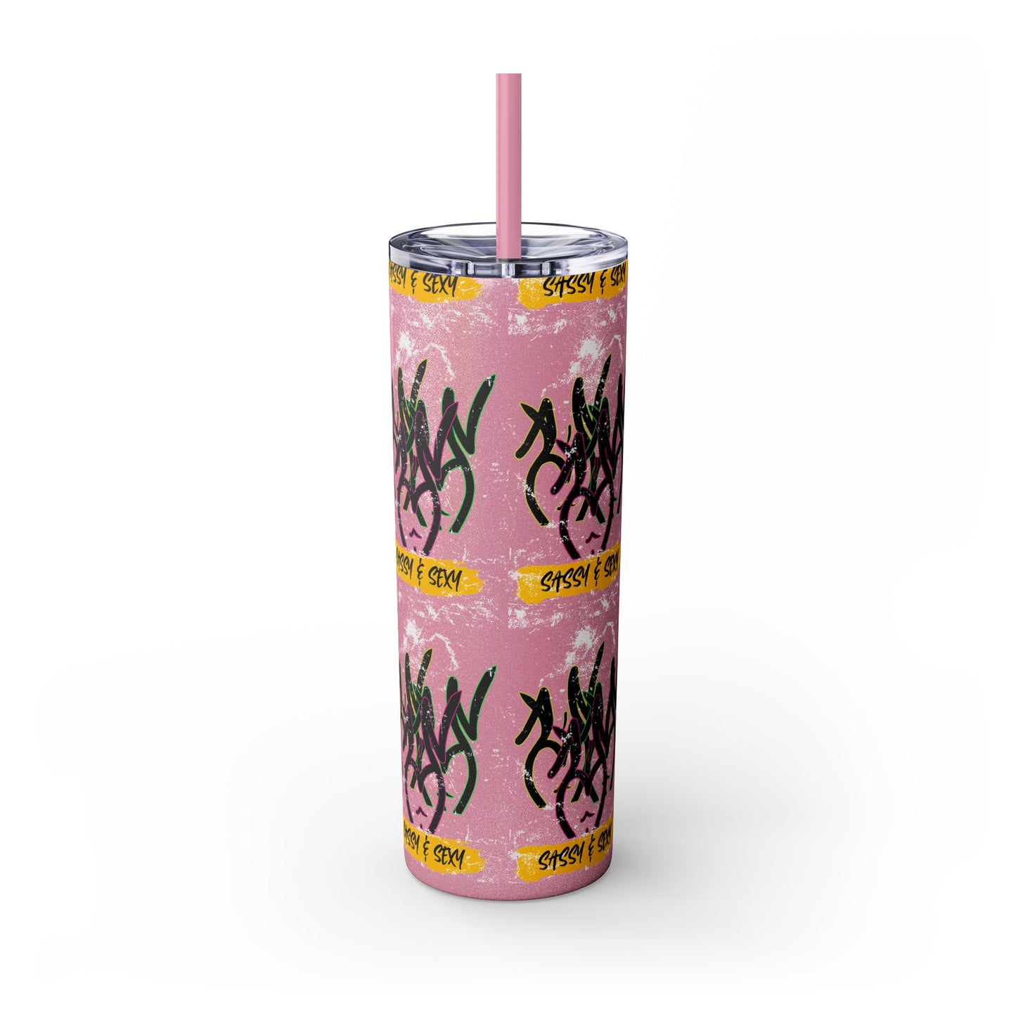 Sassy & Sexy Skinny Tumbler with Straw, 20oz