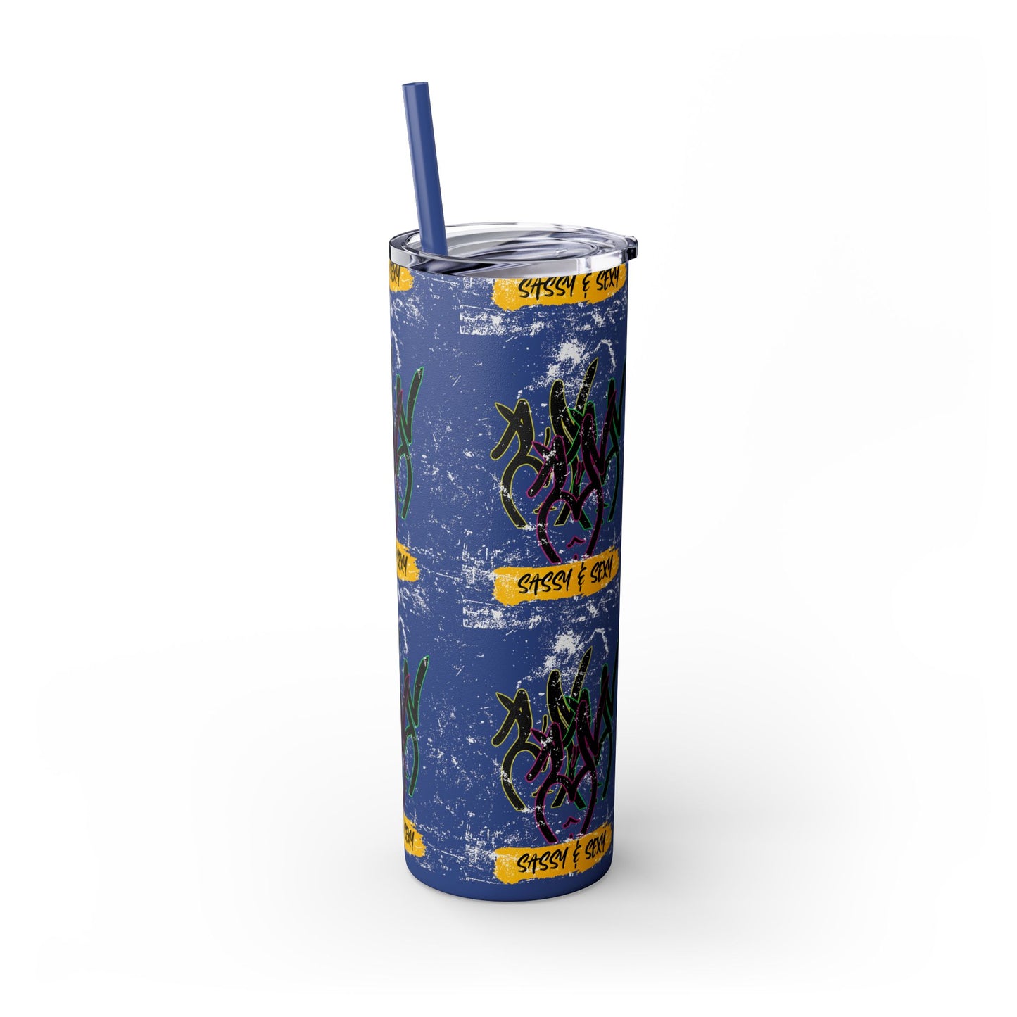 Sassy & Sexy Skinny Tumbler with Straw, 20oz