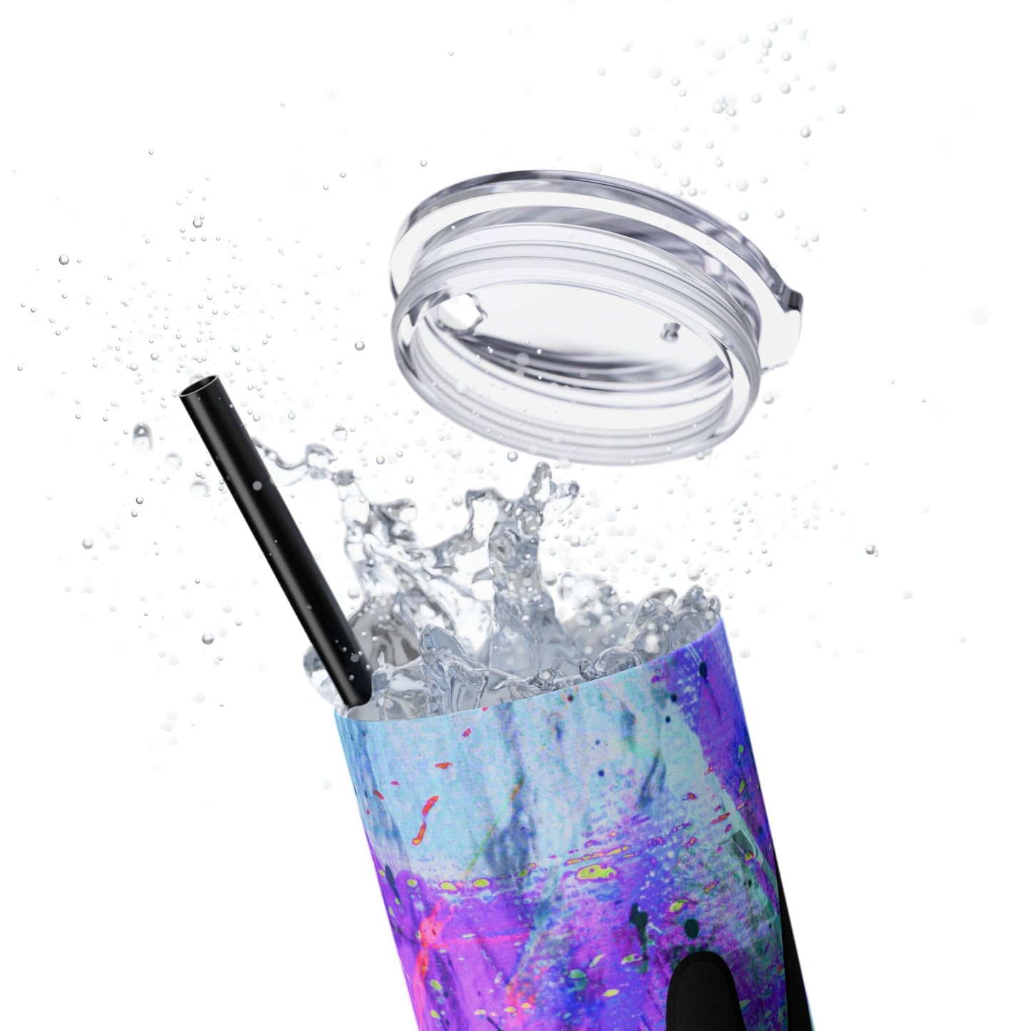 ABNDE Skinny Tumbler with Straw, 20oz