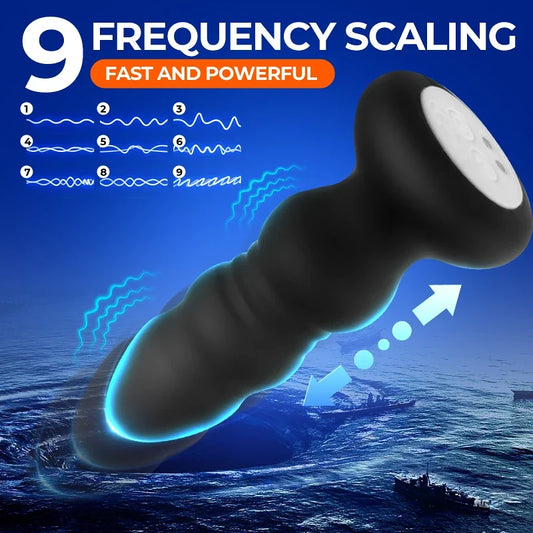 10 Modes Telescopic Thrusting Male Prostate Massager