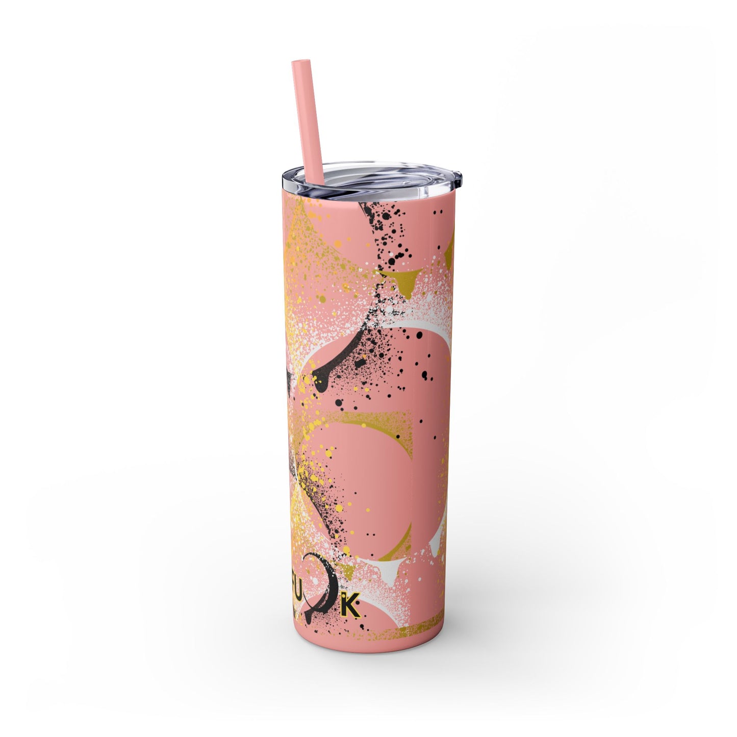 Let's Fuck Skinny Tumbler with Straw, 20oz