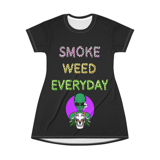 Smoke Weed Everyday T-Shirt Dress