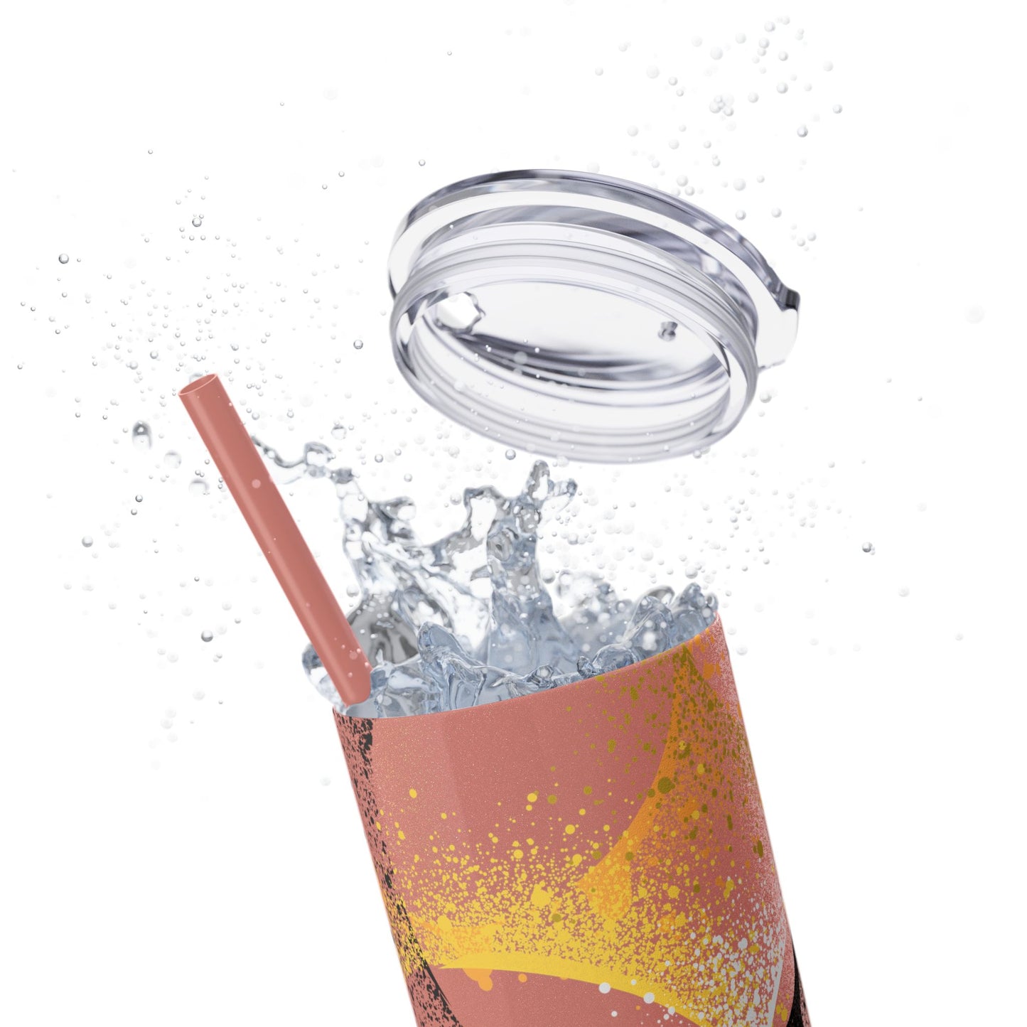 Let's Fuck Skinny Tumbler with Straw, 20oz