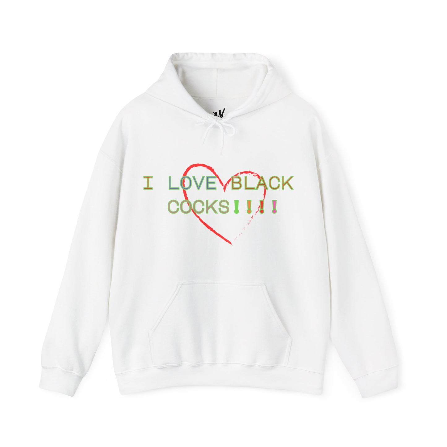 I Love Black Cock Unisex Hooded Sweatshirt