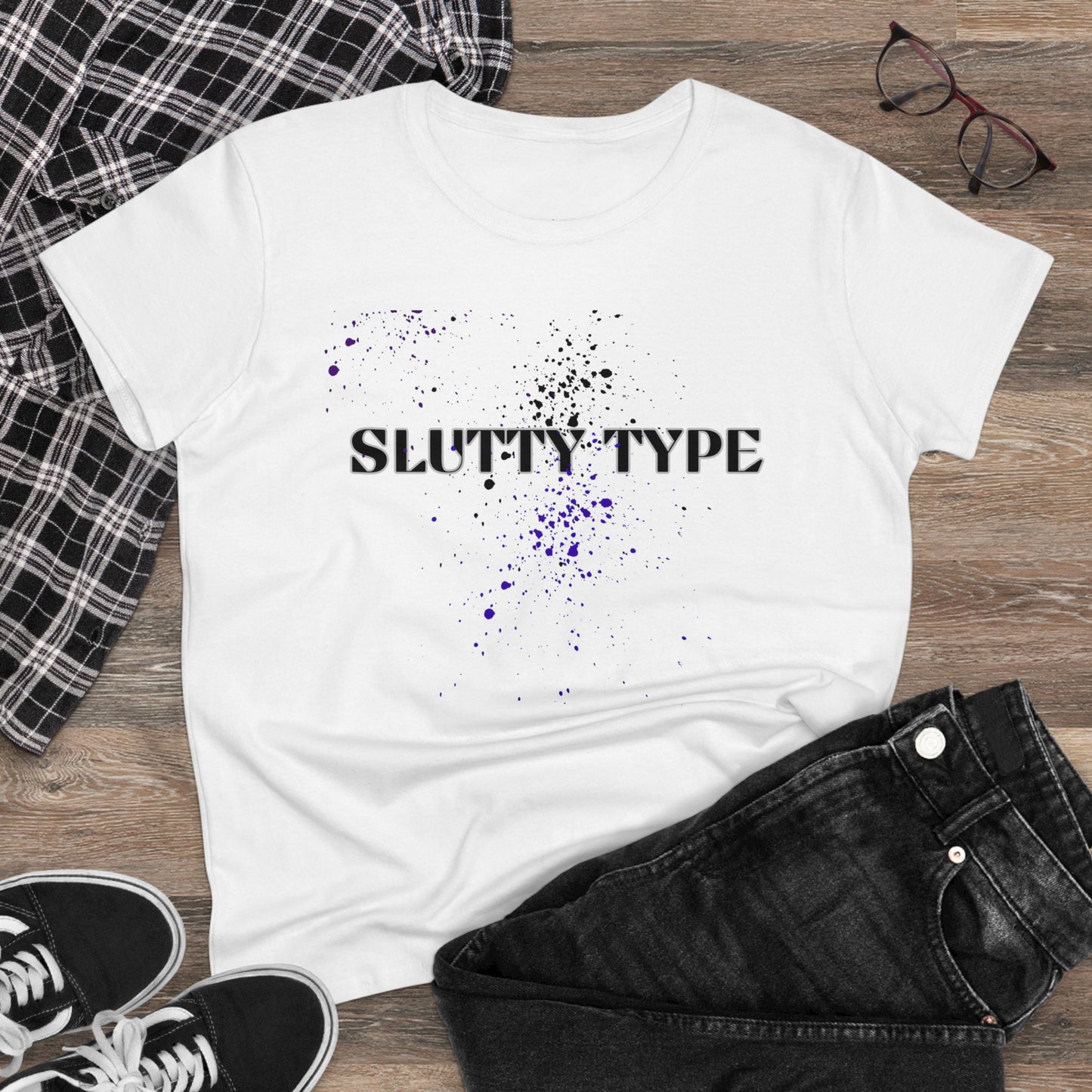 Slutty Type Women's Midweight Cotton Tee