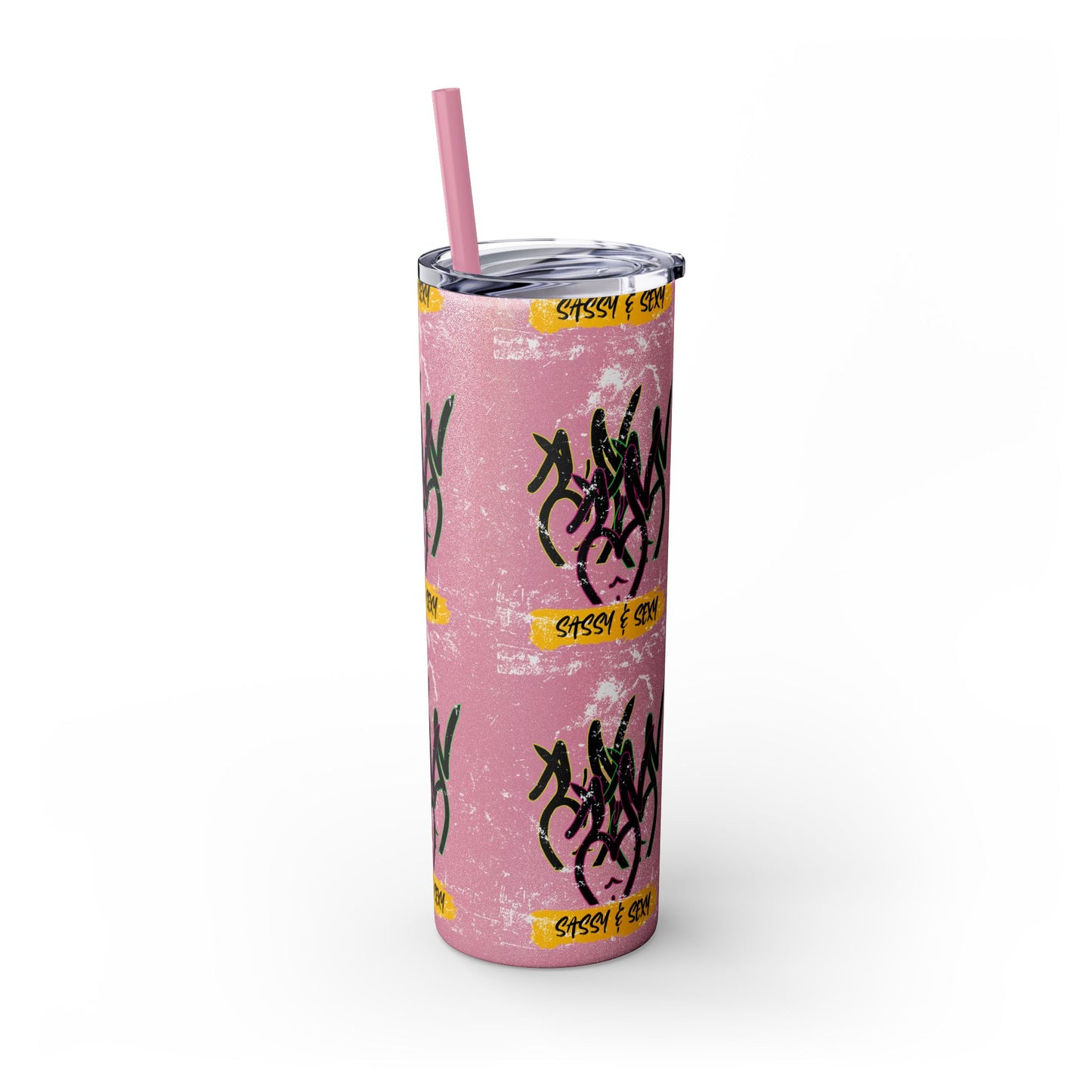 Sassy & Sexy Skinny Tumbler with Straw, 20oz