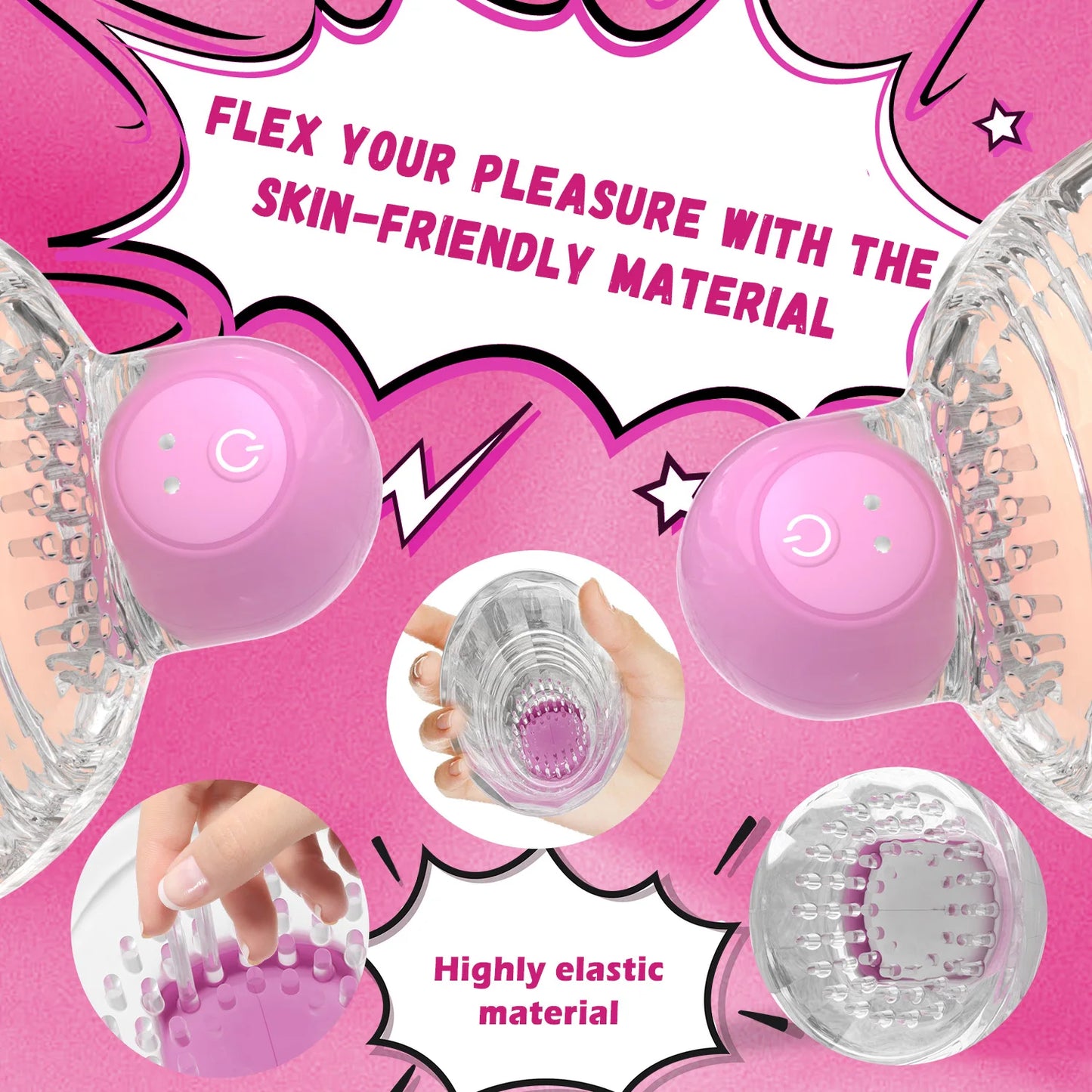 Nipple Vibrator Clamps With 10 Powerful Modes